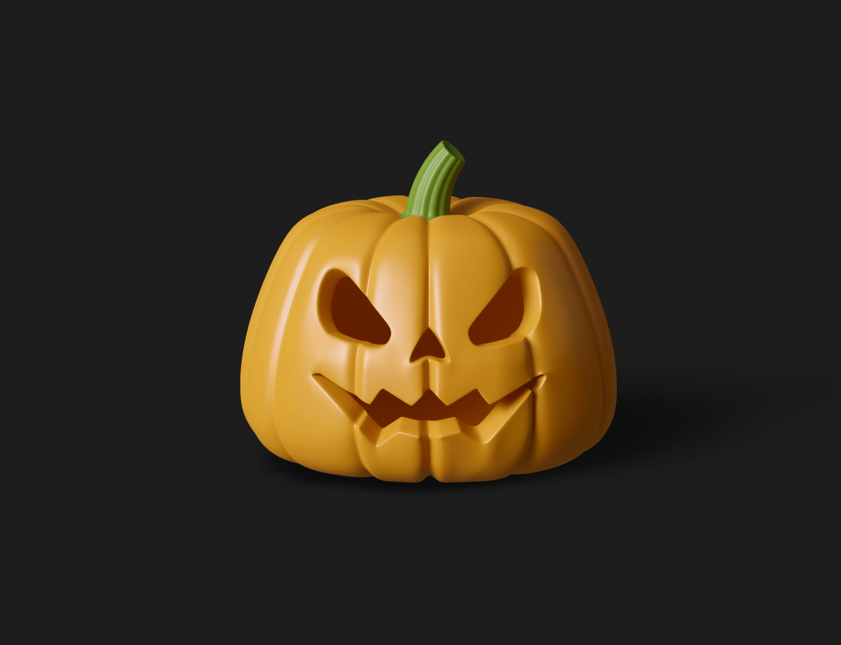 free Halloween 3d illustrations set