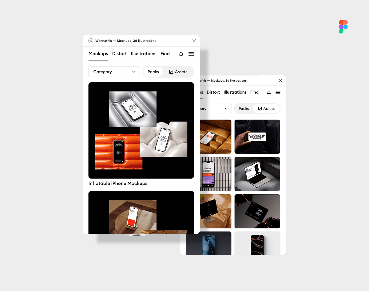 Figma plugin 3d mockups & assets