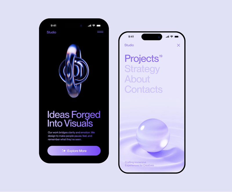 Mockups for Web3 project projects