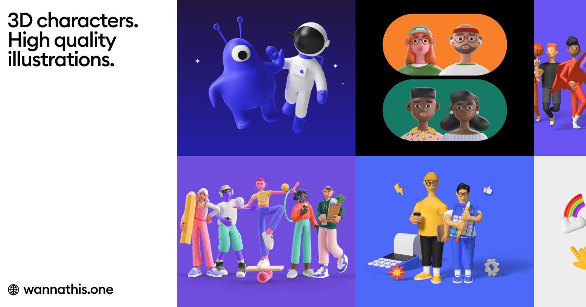 3d avatar/character packs