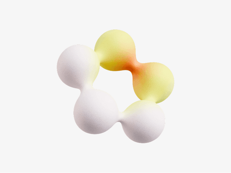 Cluster of soft rounded bubbles in light colors