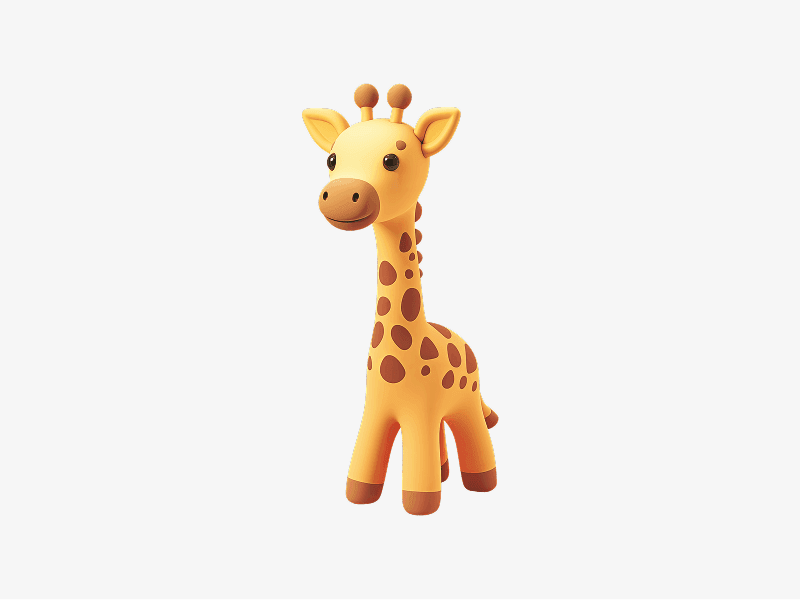cute giraffe 3d character