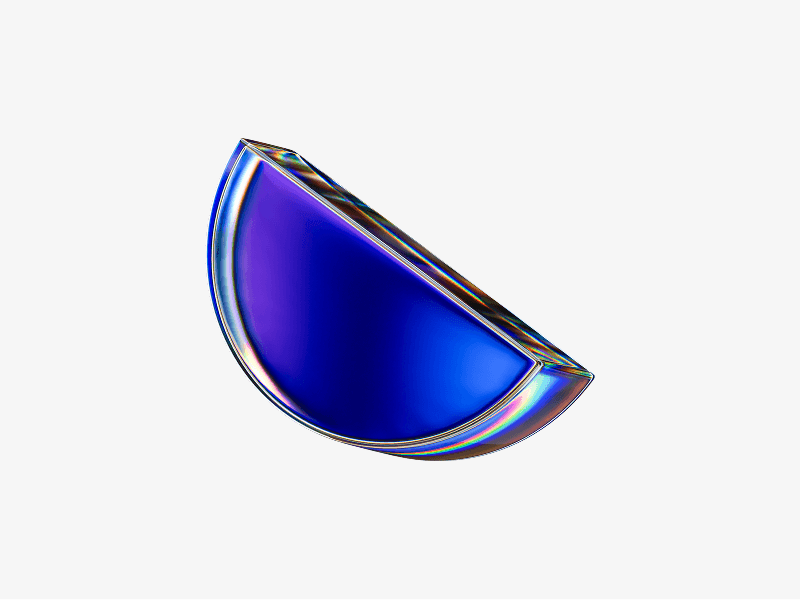 dispersed glass drop shape in 3d