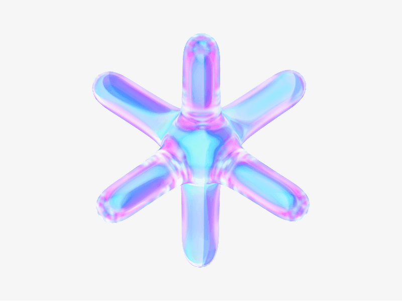 dispersed glass spark action shape in 3d