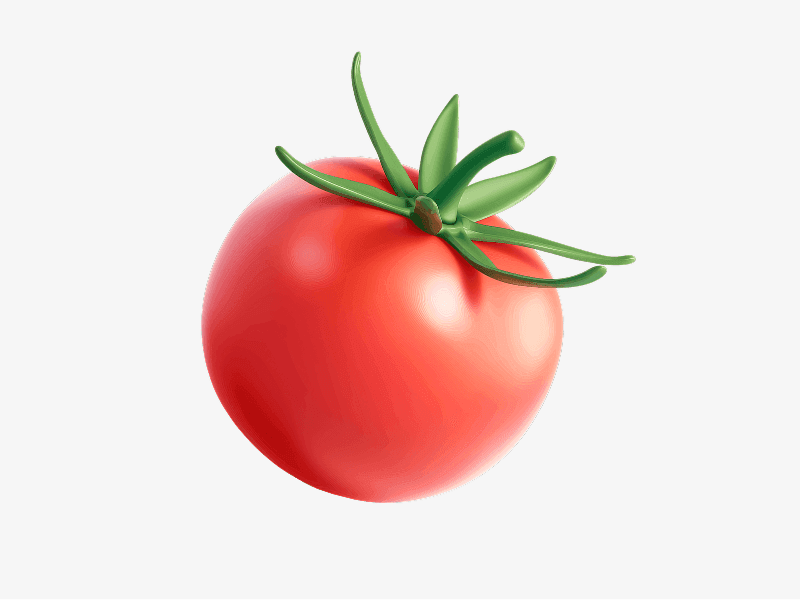 3D Tomato Illustration