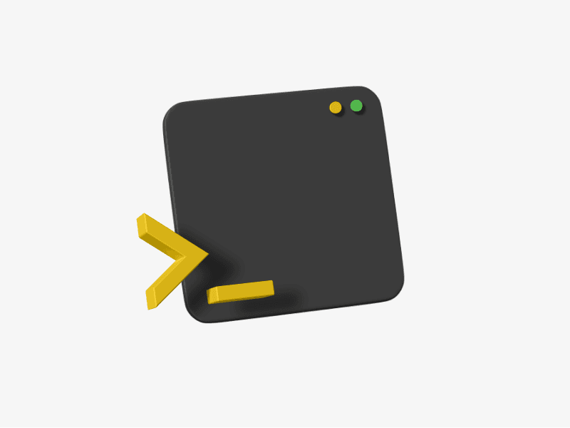 3d illustration of a secure system window