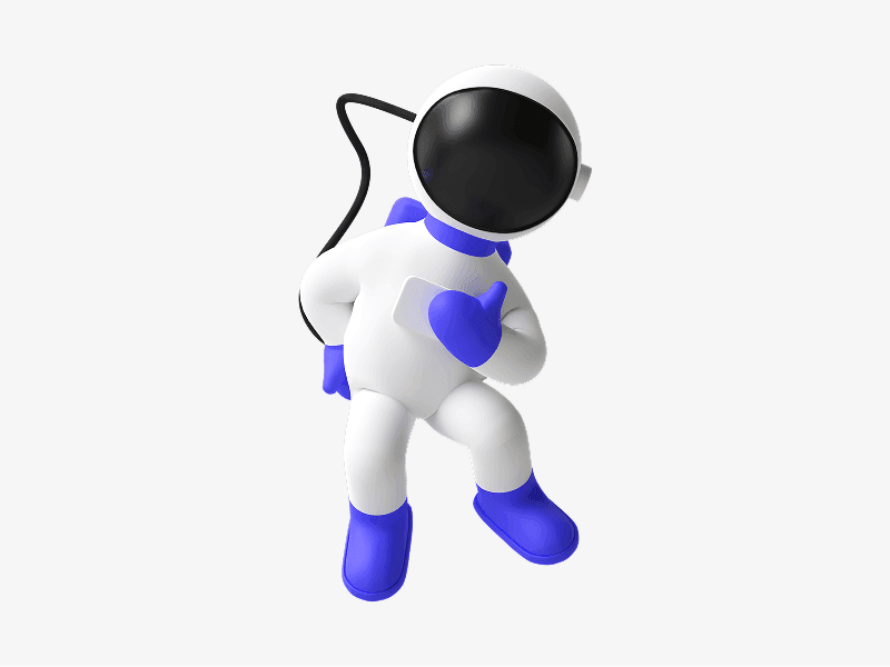 3d illustration of an astronaut walking in space suit