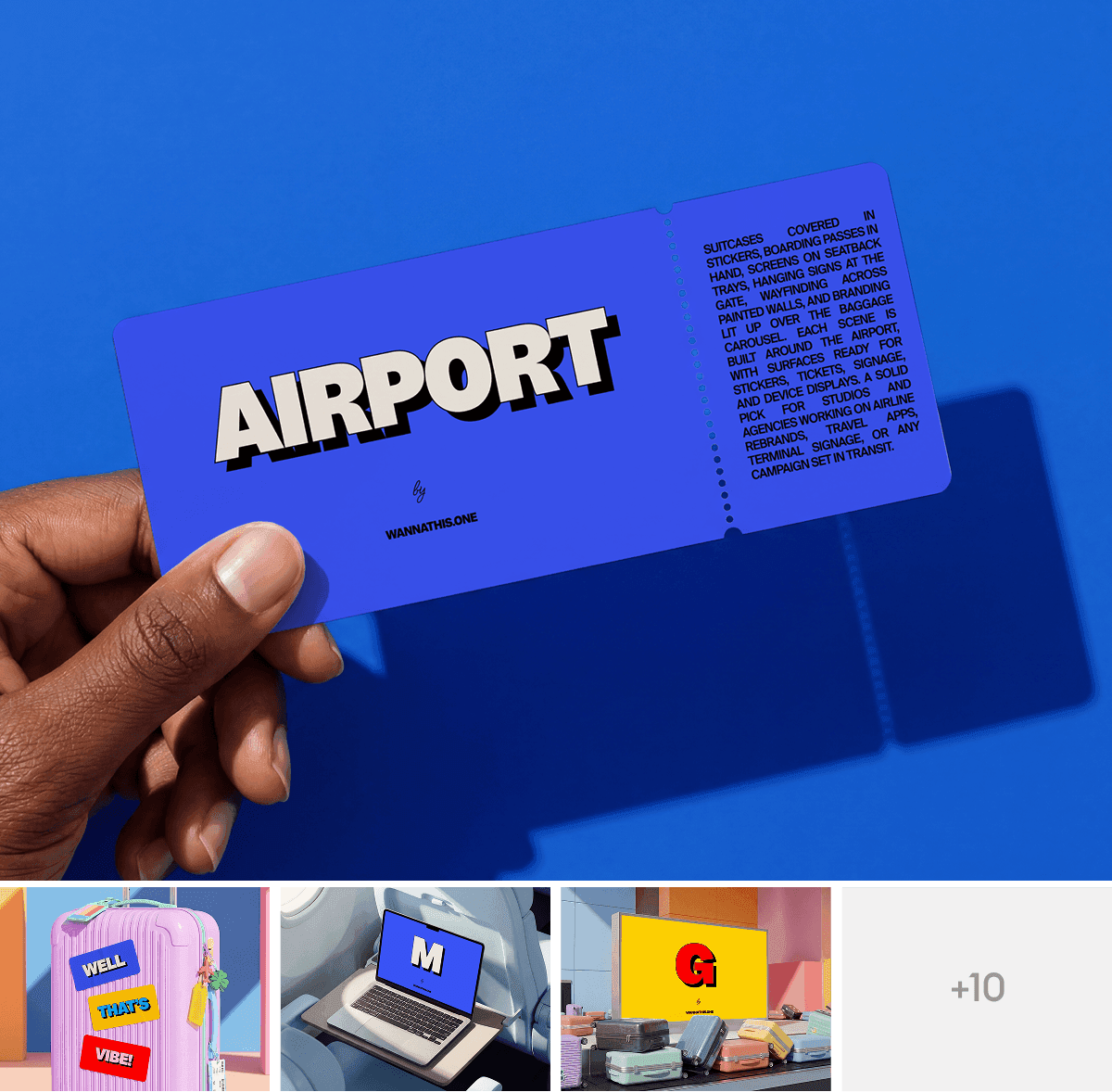 Airport Branding Mockups for branding presentations