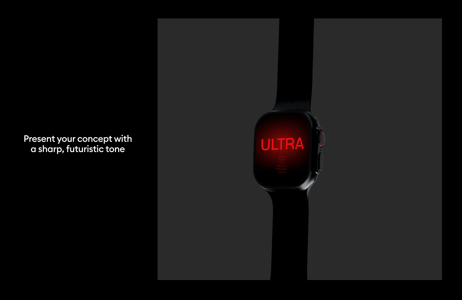 Apple Watch Ultra Mockups for design presentations