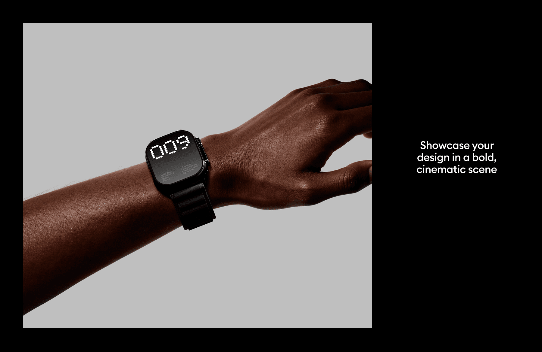 Apple Watch Ultra Hands Mockups for design presentations