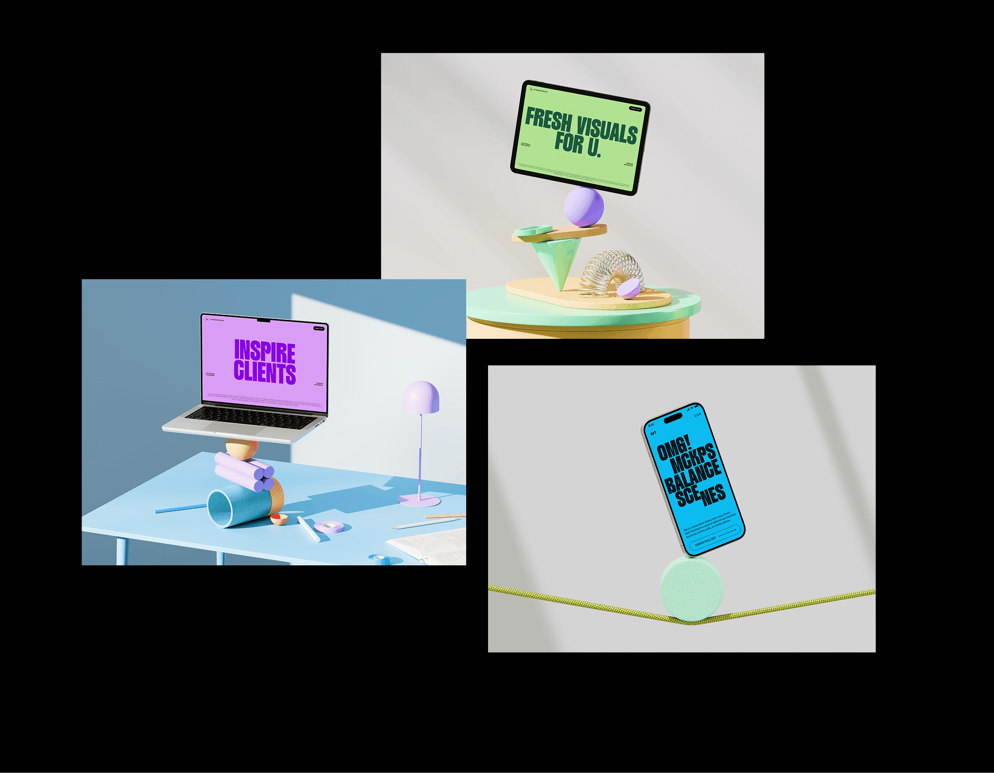 Balance Device Mockups for digital projects and presentations