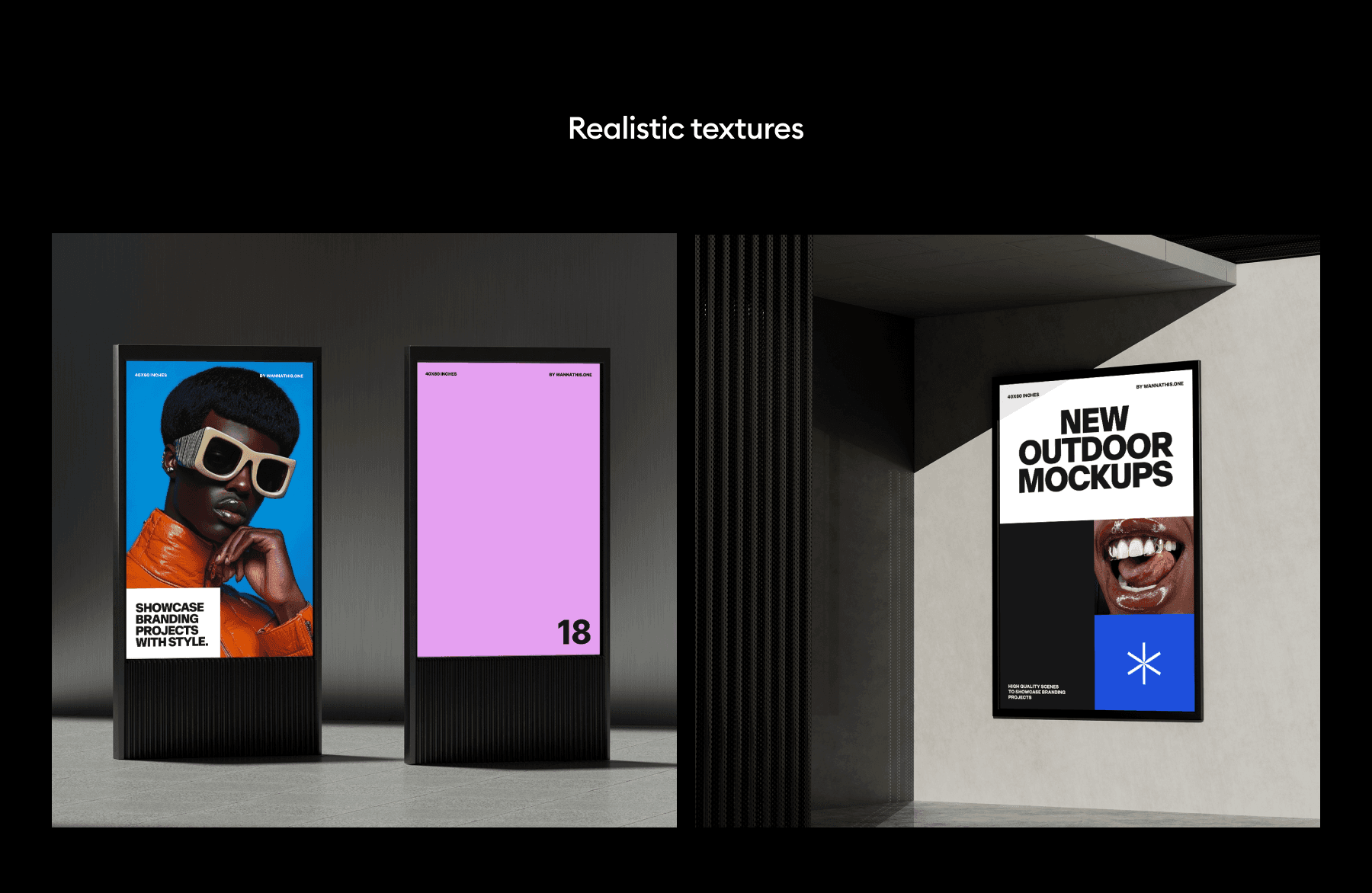 realistic billboard mockup