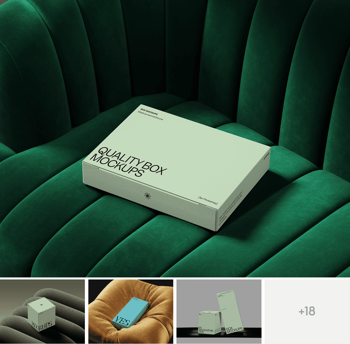 Box Minimal Mockups pack