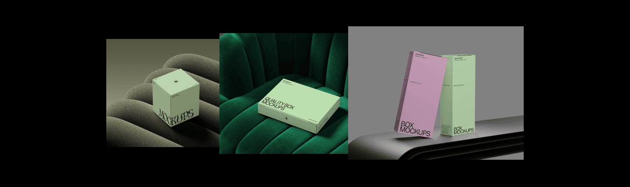 Box Minimal Mockups