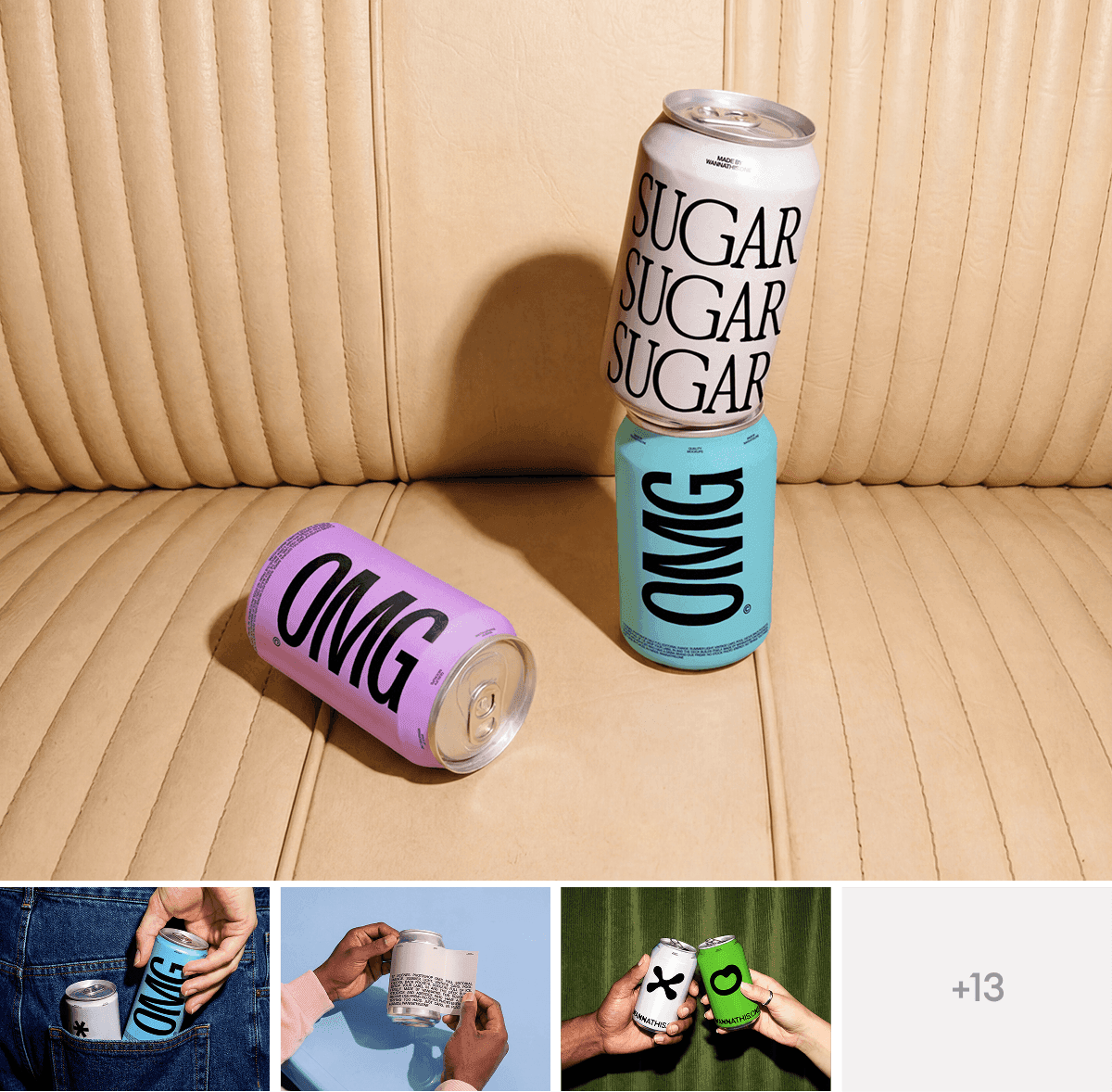 Lifestyle Can Mockups in Hand for branding projects