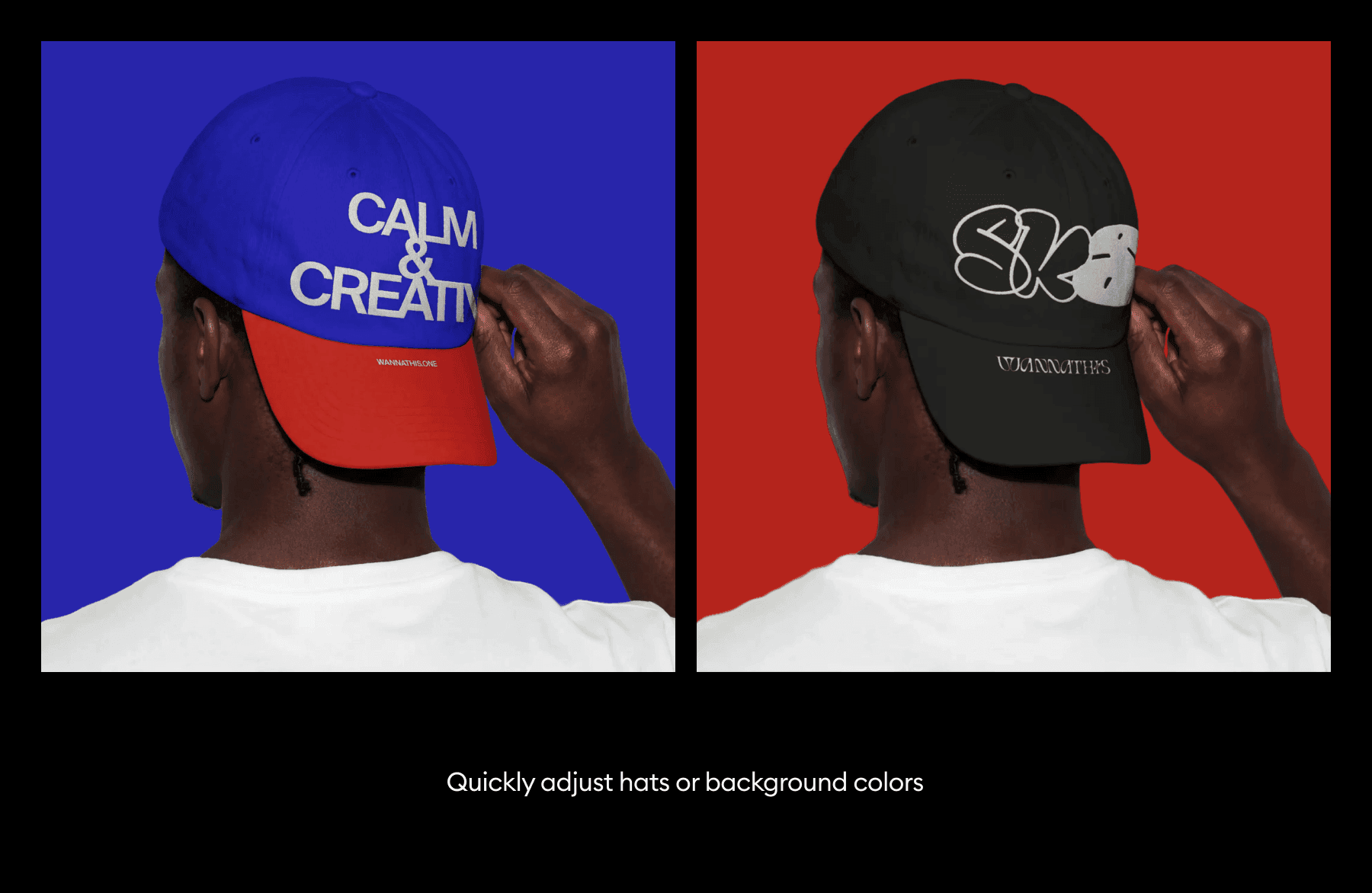 Caps and Beanies Mockups on People for design projects