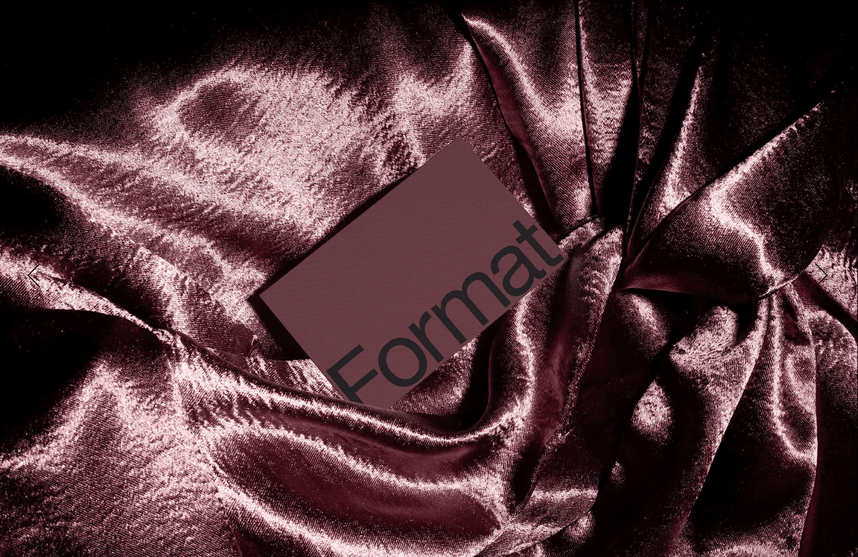 Luxury business card mockup on shiny satin fabric elegant branding scene