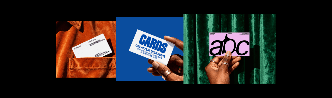 Casual Business Card Mockups for branding and marketing projects