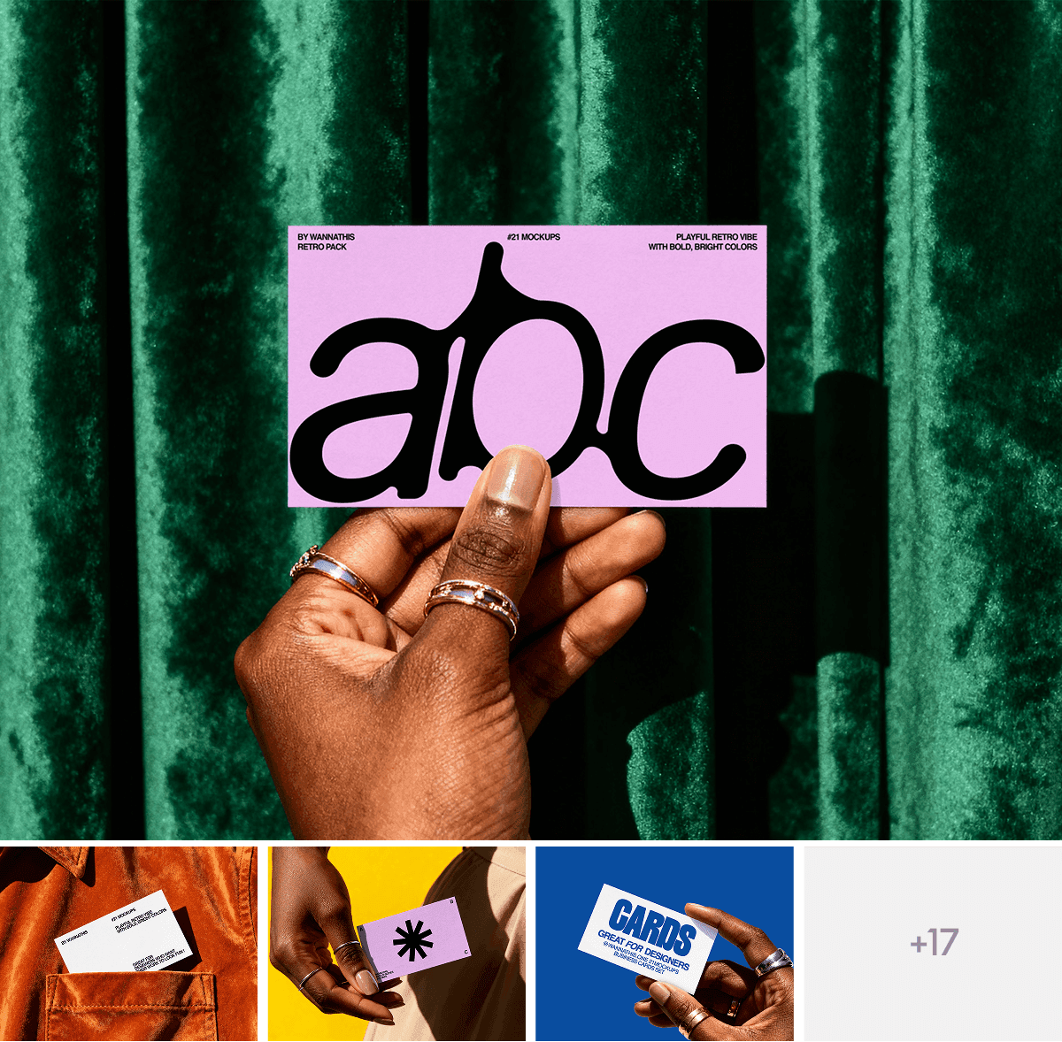 Casual Business Card Mockups for branding projects