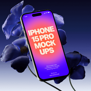 iPhone 15 pro mockups for digital designers