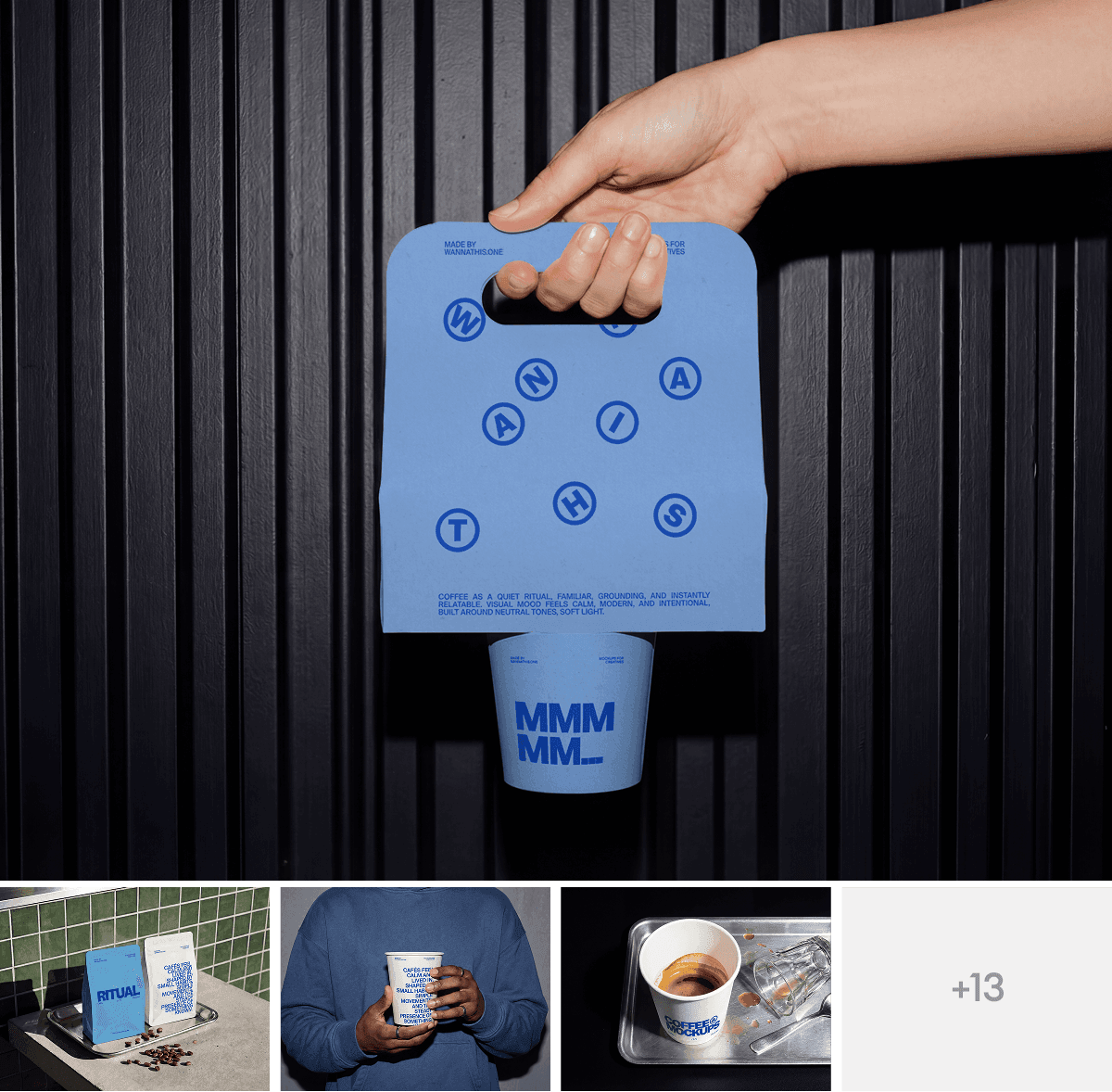 Coffee Branding Mockups for design presentations