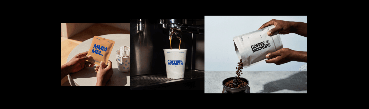 Coffee Branding Mockups for branding presentations