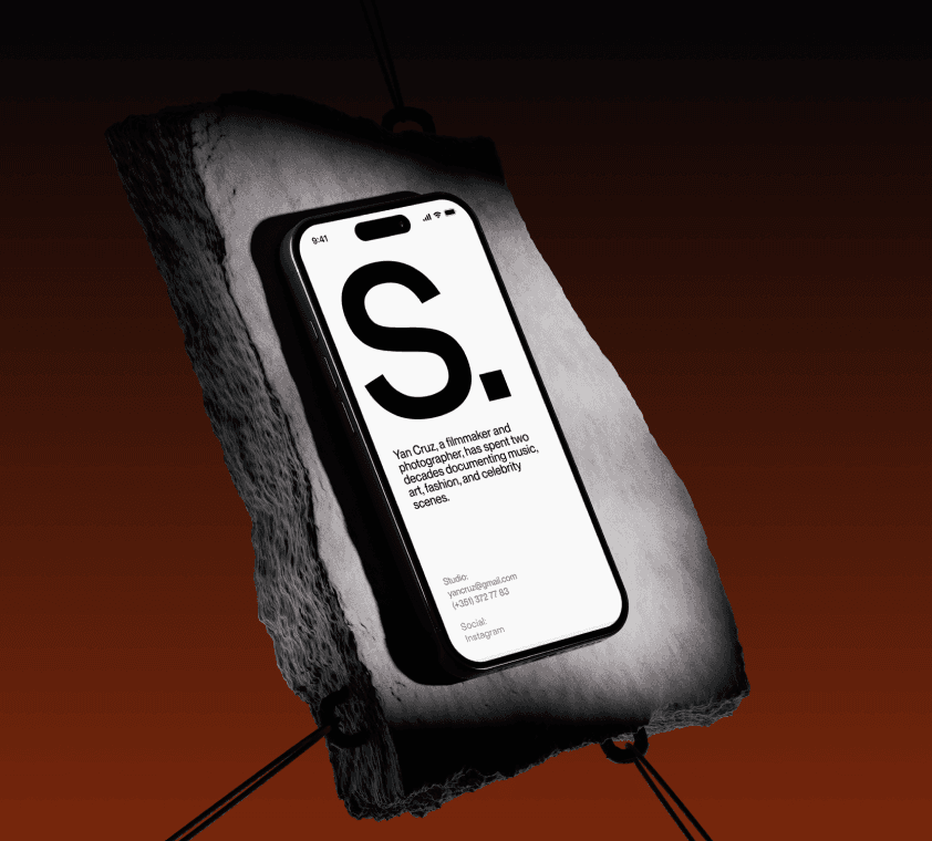 Free iPhone on Stone Surface Mockup for design projects