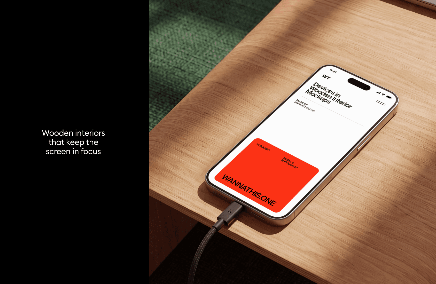 Soft Daylight Interior Device Mockups for UI presentations