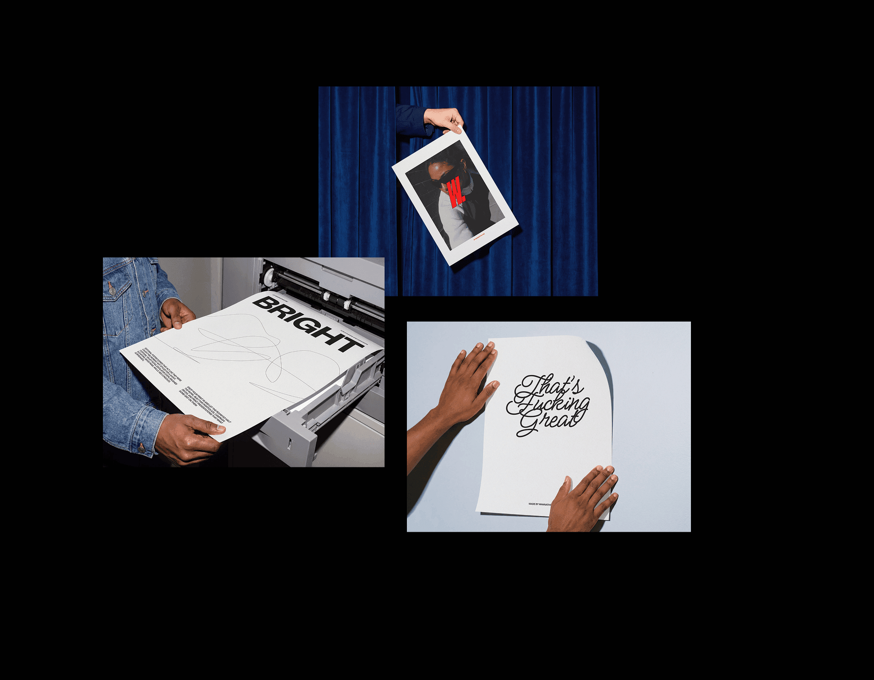 Editorial Poster Mockups for design showcase