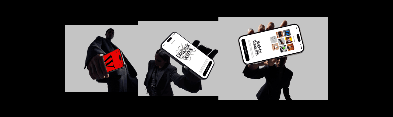 Fashion iPhone Mockups in Hand for UI presentations