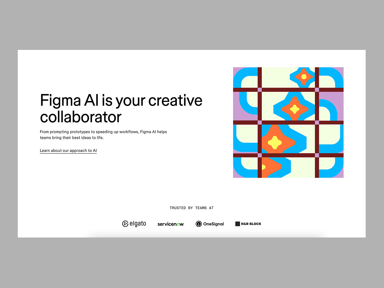 Figma AI creative collaboration interface for prototyping and workflow automation