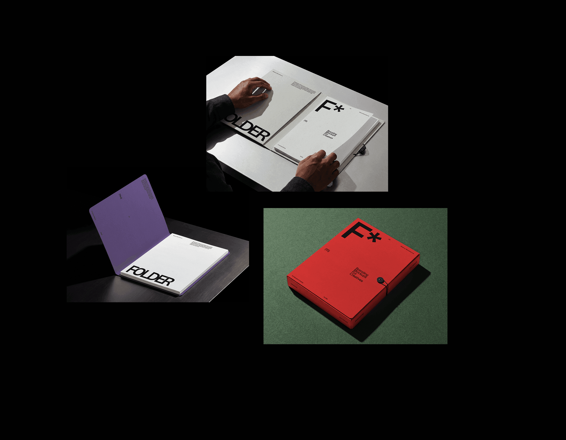 Presentation Folder Mockups for branding projects