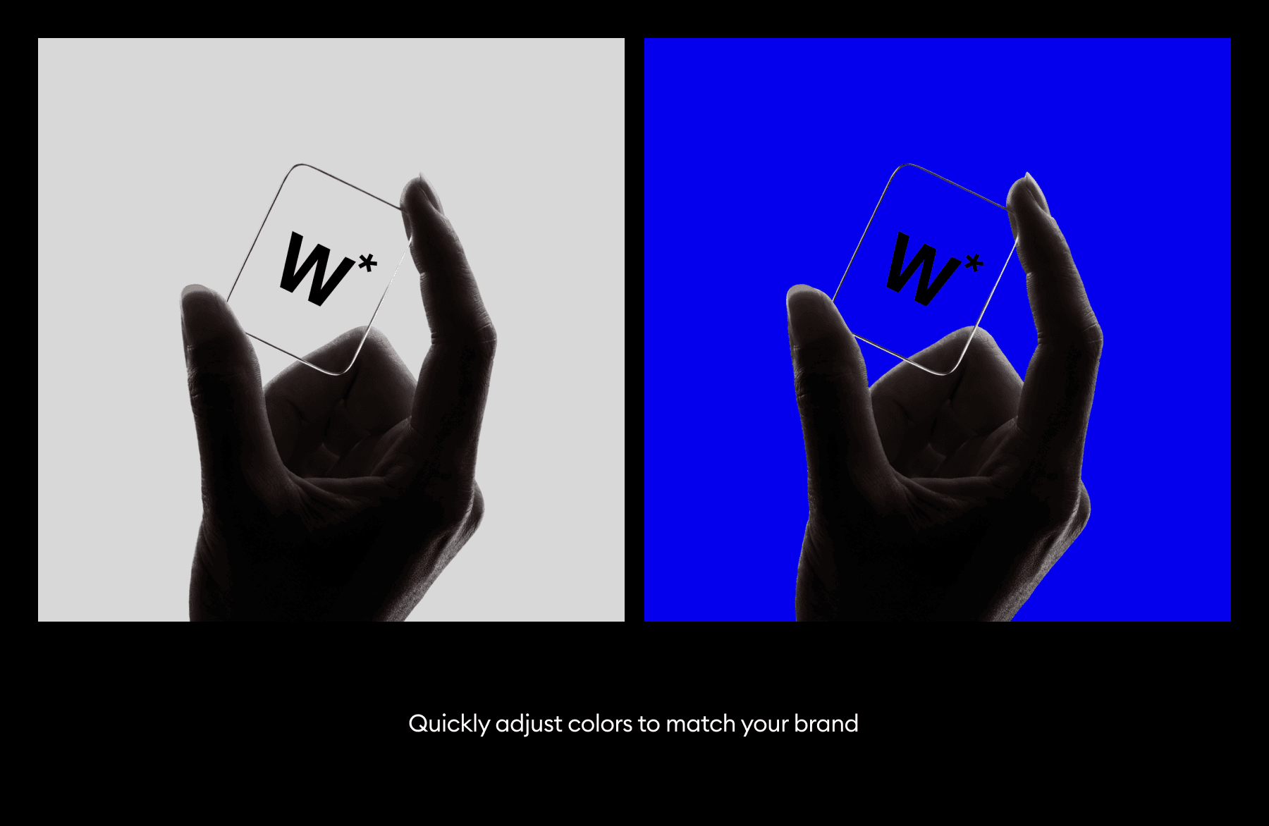 Transparent Glass Card in Hand Mockups for branding projects