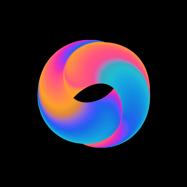 Colorful gradient abstract shape #10