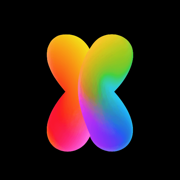 Colorful gradient abstract shape #11