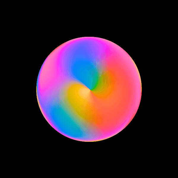 Colorful gradient abstract shape #15