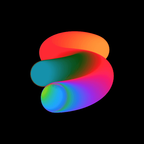 Colorful gradient abstract shape #17