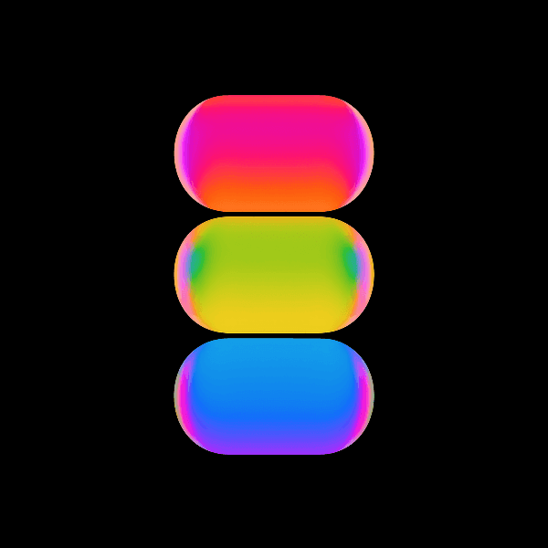 Colorful gradient abstract shape #18