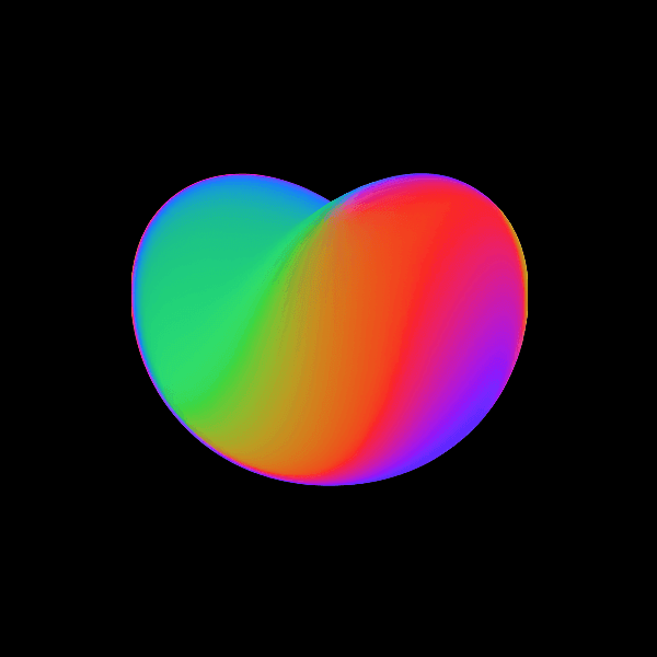 Colorful gradient abstract shape #19