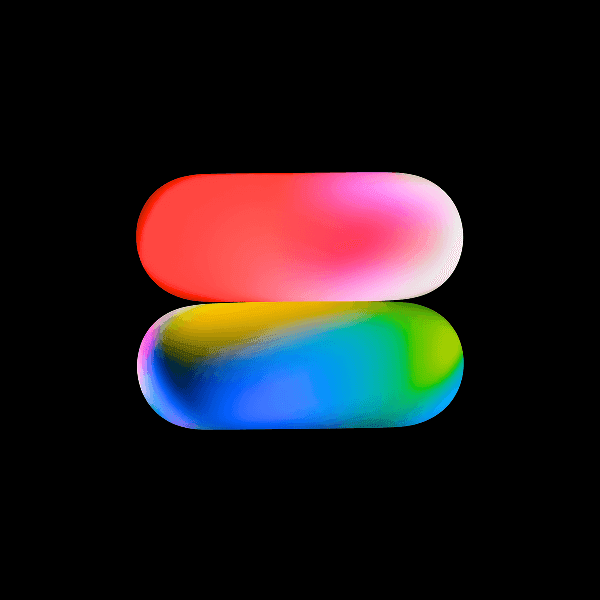 Colorful gradient abstract shape #1