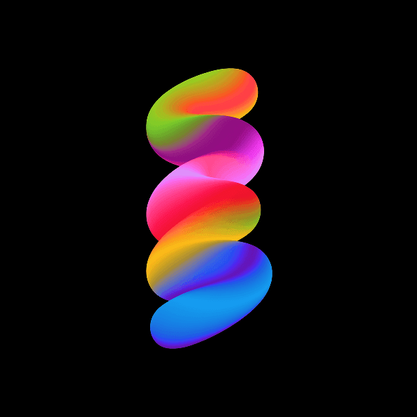 Colorful gradient abstract shape #20