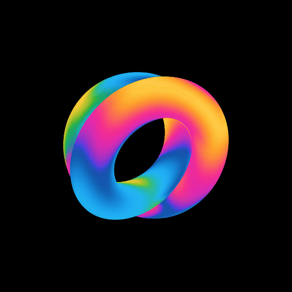 Colorful gradient abstract shape #22