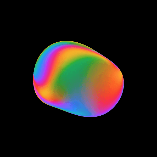 Colorful gradient abstract shape #23