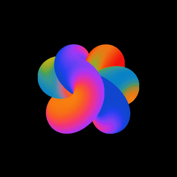 Colorful gradient abstract shape #24