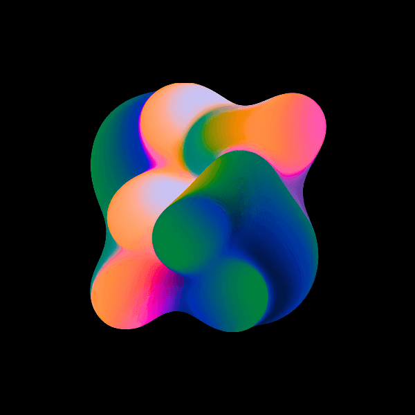 Colorful gradient abstract shape #26