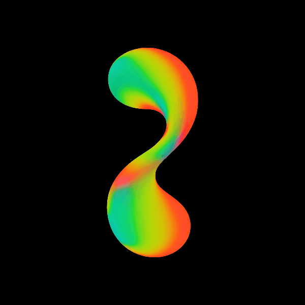 Colorful gradient abstract shape #27