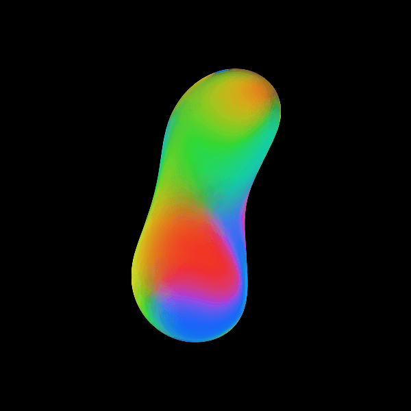 Colorful gradient abstract shape #28