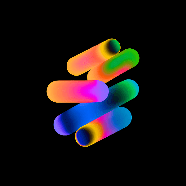 Colorful gradient abstract shape #29