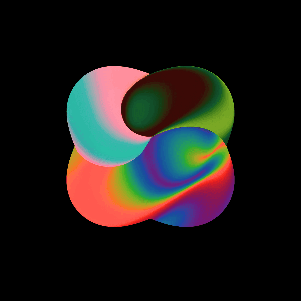 Colorful gradient abstract shape #30