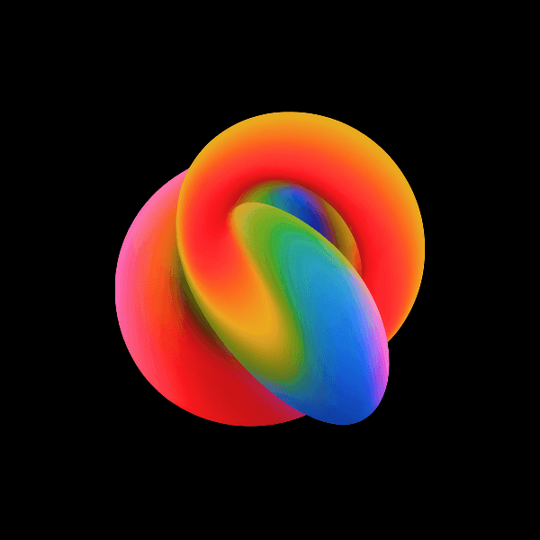 Colorful gradient abstract shape #3